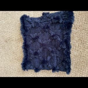Blue Ann Taylor Loft faux fur snood